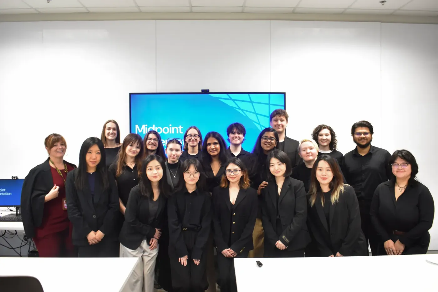 The SCADpro team together at the final presentation to FINRA