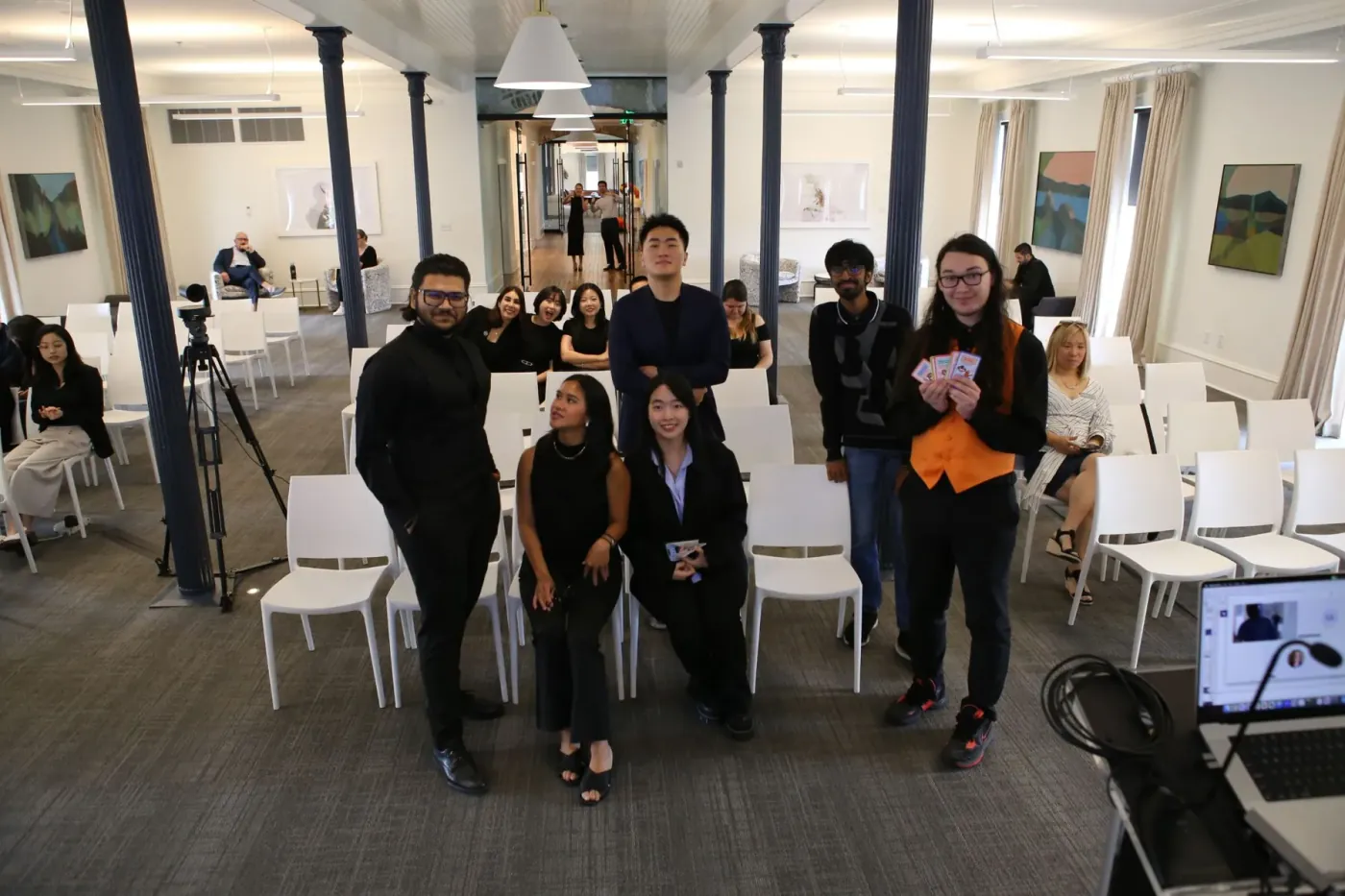 Part of the team together after the final presentation